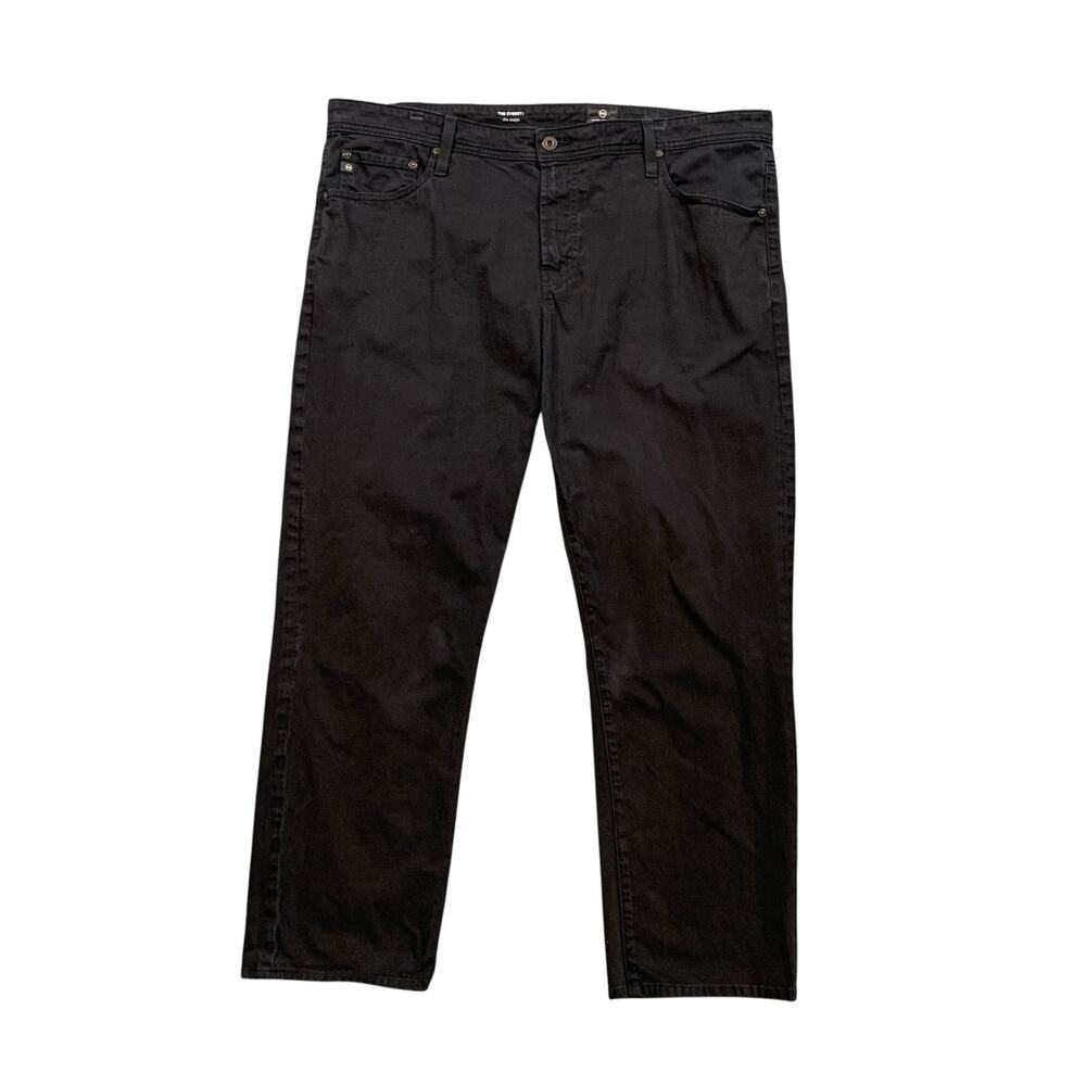 Adriano Goldschmied Jeans Mens 40 Black The Everett Slim Straight AG INSEAM 28